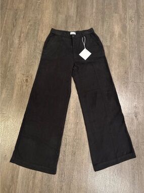 pistola Jadyn Black Wide Leg Pants